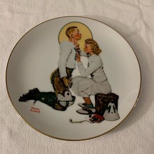 The Letterman - Norman Rockwell - Young Love Plate